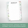 paper&you® A6 Shopping List Pad [Cacti] with 50 Tear-Off Sheets