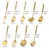 Gold Kitchen Utensils Set, Standcn 9 PCS 304 Stainless Steel