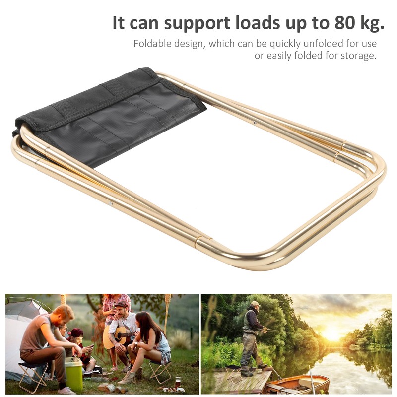 Aviation Aluminum Alloy Outdoor Portable Camping Mini Folding Stool Fishing