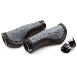 Clarks Cycle Systems CE-315 Ergonomic Lock-On Grips, Black/Grey, 135mm