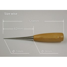 BeeSpring Leather Sewing Awl Wood Handle Drillable Awl Pin Punching Hole Maker Stitching Overstitch Sewing Awl Kit