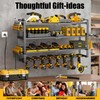 Large Power Tool Organizer Wall Mount with Charging Station for