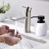 White Black Hand Soap Dispenser, Ceramic Liquid Soap Dispenser for