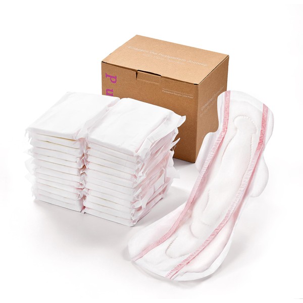 PurComfy Premium Postpartum Pads with Wings Extra Long Maternity Pads