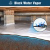Spirecover Crawl Space Vapor Barrier, 14 Mil 10x30' Black/White Panda