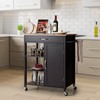 Giantex Kitchen Island - Mobile Kitchen Cart on Wheels, 1-Door