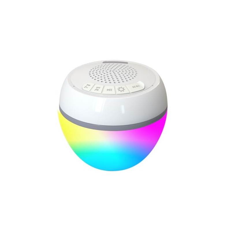 Spire 5W Mini Floating LED Bluetooth Waterproof Pool Speaker, White