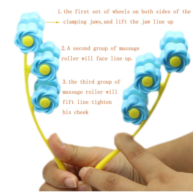 SinLoon Face Massager, Facial Massage, Flower Type Massage Roller for