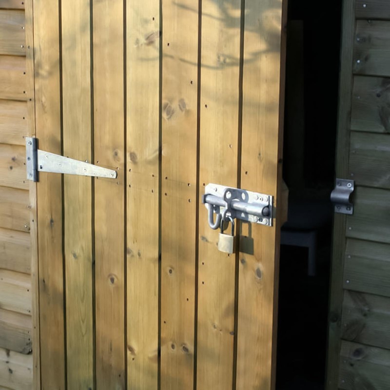 Galvanised Brenton Bolt Sliding Door Lockable Padbolt – 8" (202mm)