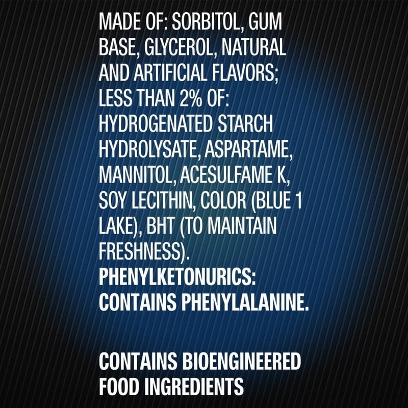 5 Gum "5 GUM Peppermint Cobalt – Sugar-Free Chewing Gum,