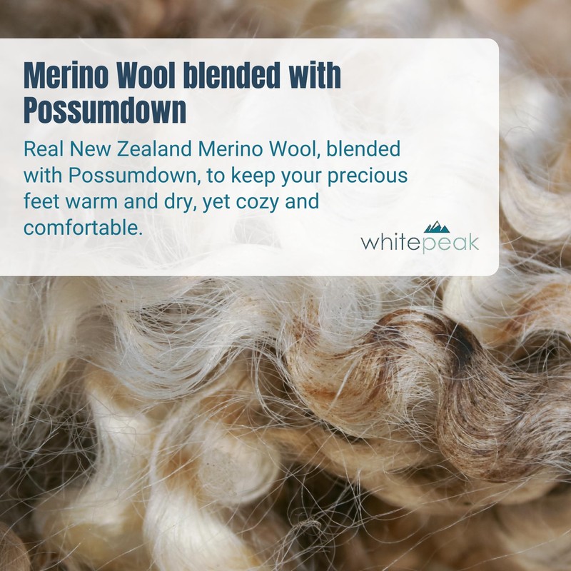 whitepeak Genuine Merino Wool and Possumdown Blended Socks from New