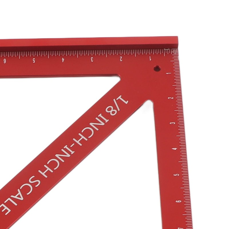 Kadimendium Woodworking Triangle Ruler Multifunctional Aluminum Alloy Square Protractor Framing
