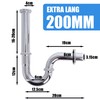 Universal Siphon Extra Long 200 mm Immersion Pipe: Syphon Bathroom