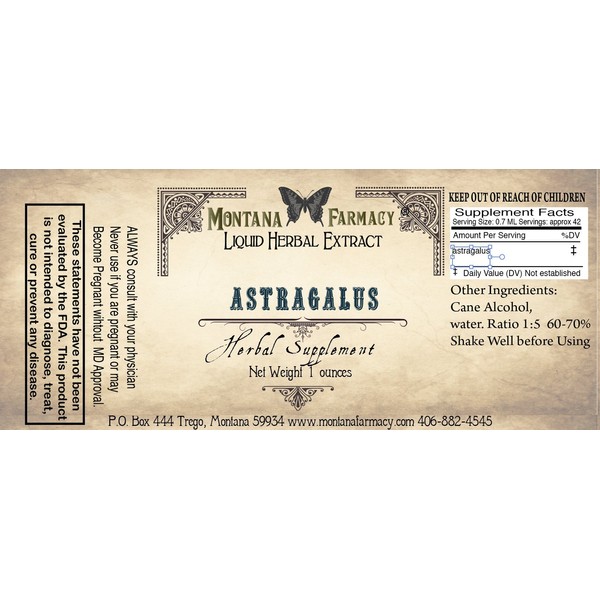 Astragalus Extract Natural Tincture