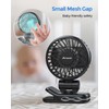 AMACOOL Mini Baby Fan with Clip for Carrier/Baby Car Seat/Bassinet,