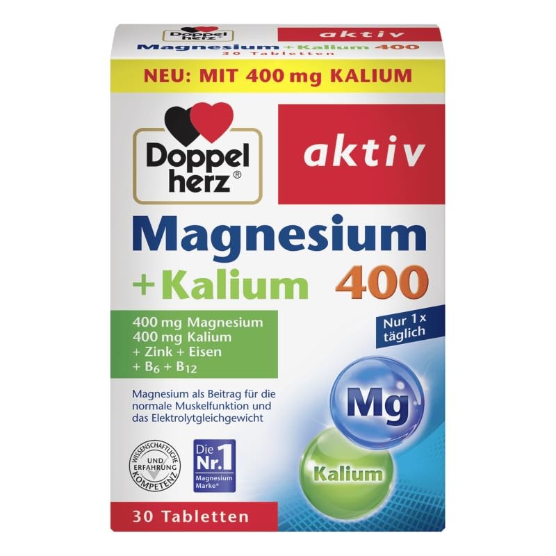 Doppelherz Magnesium + Potassium 400 - For Normal Muscle Function
