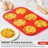Puyeipt 4 Inch Silicone Egg Molds for Breakfast Sandwiches, 2