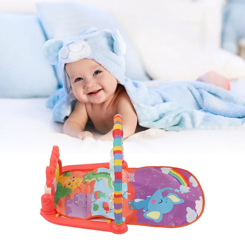 Baby Gym Piano Mat Lullabies Lights Detachable Early Educational Baby