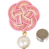 Kotonoha Mizuhiki Accessory Mask Charm Mizuhiki with Pearl Pink [Connecting