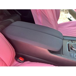 Car Console Covers Plus Made in USA Designed for The Center Console of The Mazda CX90 and CX90 PHV 2024-2025 Pair of Neoprene Auto Armrest Covers Gray