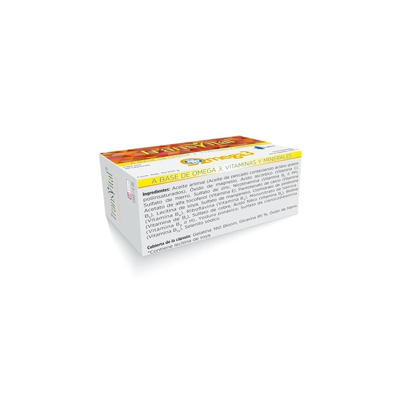 EXELTIS RETHINKING HEALTHCARE Transvital Suplemento Alimenticio a Base de Omega