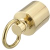 Kanirope® Rope End Cap with Ring Shiny Brass for Diameter