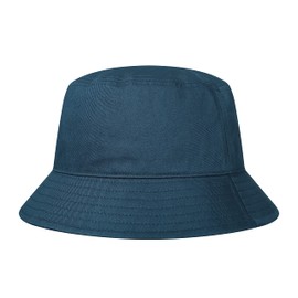 GADIEMKENSD - Gorro de cubeta 100% algodón, unisex, protección solar UPF 50, ligero, plegable, marino, 7-7 1/2