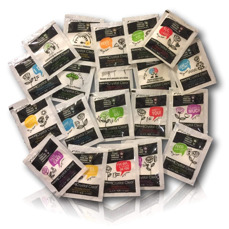 Cut Flower Food Floralife Crystal Clear Powdered 5gr Packets Fresh