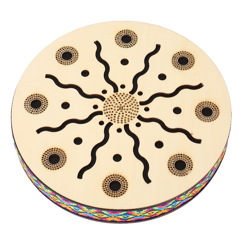 Sea Drum Ocean Wave Sound 8in Portable Maple Ethnic Musical