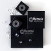 MATERIA by Matthias Wagner Small Gemstone Stud Earrings Silver 925