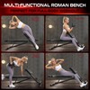 BODY RHYTHM Adjustable Weight Bench, Foldable Roman Chair for Full