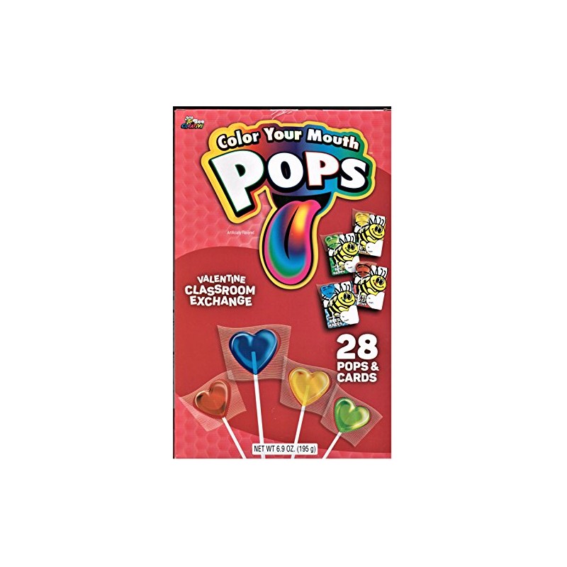 Bee International, Color Your Mouth Pops Pops, 6.9 Ounce