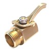 AVAGARD Thumb Valve, Heavy-Duty Brass Garden Hose Shut-Off, Stainless Steel