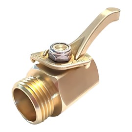 AVAGARD Thumb Valve, Heavy-Duty Brass Garden Hose Shut-Off, Stainless Steel Ball Valve, 3/4" Thread, High-Flow 23 GPM, Leak-Proof Water Control for Irrigation and Outdoor Use (AVG-9034-M3-U)
