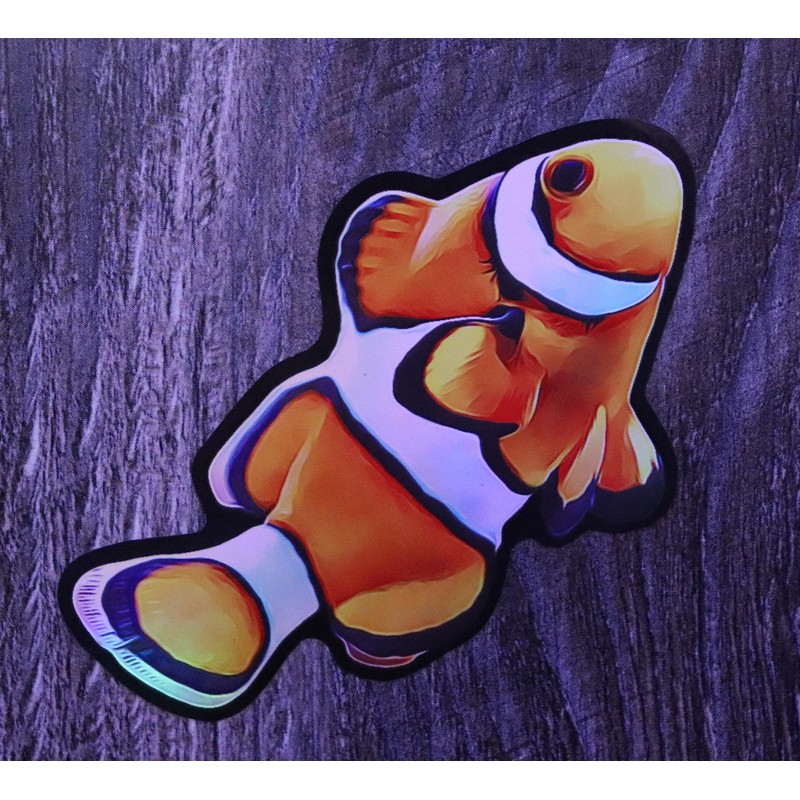 Aquatic Planet Reef Tank Fish Stickers Holographic Shiny Corals for