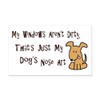 CafePress Nose Art Rectangle Car Bumper Magnet