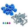 Fasten Tight Pet Carrier Fasteners - Blue 16 Pack (Medium