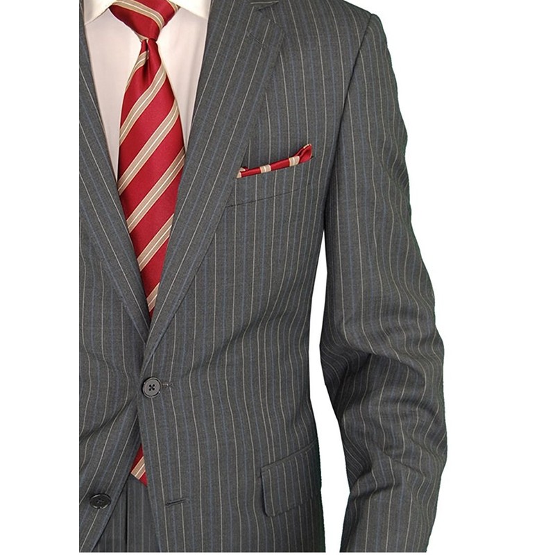 Salvatore Exte Men's Two Button 2 Piece Suit Jacket Flat