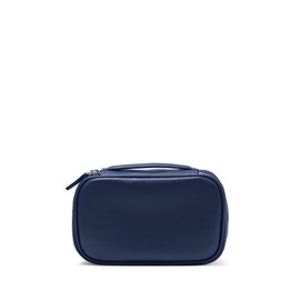 Leatherology Navy Blue Leatherology Small Travel Organizer - Zipped mesh storage pocket, elastic loops for organization, compact travel size