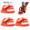 3Pcs Diamond Grinding Shoes Trapezoid Concrete Aggreesive Cutting 2 Long