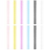 12 PCS Comb Binding Spines Plastic Spiral Binding Coils Binding