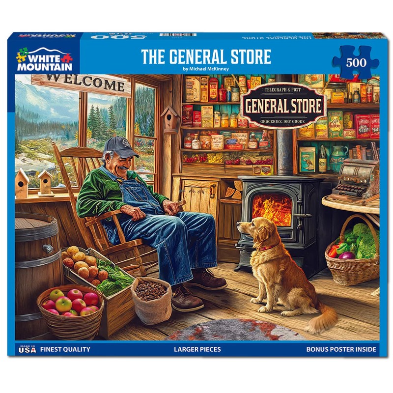 White Mountain The General Store Puzzle 500 Teile Vintage Puzzle