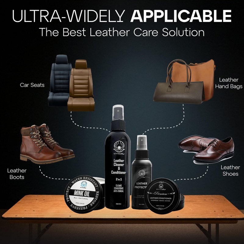 Premium Leather Conditioner for Leather Products – Leather Cleaner and