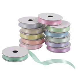 Trimits Satin Ribbon Bundle, Pastel, 2m x 10mm
