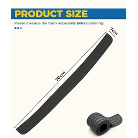 Flaconi Car Bumper Protector Guard,Bumper Guards for Cars,Rear Bumper Protector,Automotive Exterior Accessories,Bumper Protector for Cars,Anti-Scratch Rear Bumper Cover for Cars(Black,90x7cm)