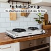 CUSIMAX Hot Plate, Electric Double Burner, 1800W Cast Iron Countertop