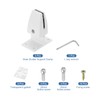 PATIKIL 2.8x1.7x3.6" Desk Divider Support Clamp, 4 Pcs Aluminum Desk