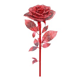 Piececool 3D Metal Puzzles Rose Flower Model Kits, Artificial Fake Flowers Metal Building Blocks DIY 3D Puzzle for Adults, for Father Mothers Valentines Day, 15Pcs