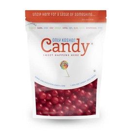 Only Kosher Candy Cherry Sours Flavored Round Sour Candy for Kids and Adults - 2.5 Pound bag, Approximately 250 count