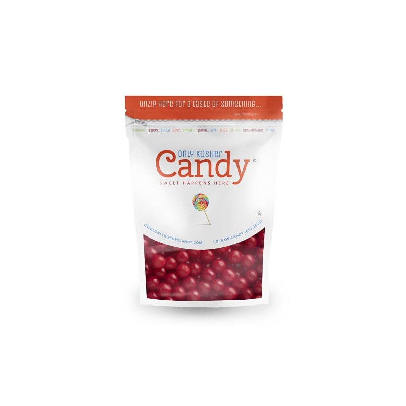 Only Kosher Candy Cherry Sours Flavored Round Sour Candy for
